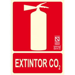 SEÑAL 1007 EXTINTOR DE CO2